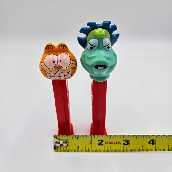 Garfield And Monster Pez Dispensers Made In Slovenia & Hungary Red Orange Read - Picture 14 of 14